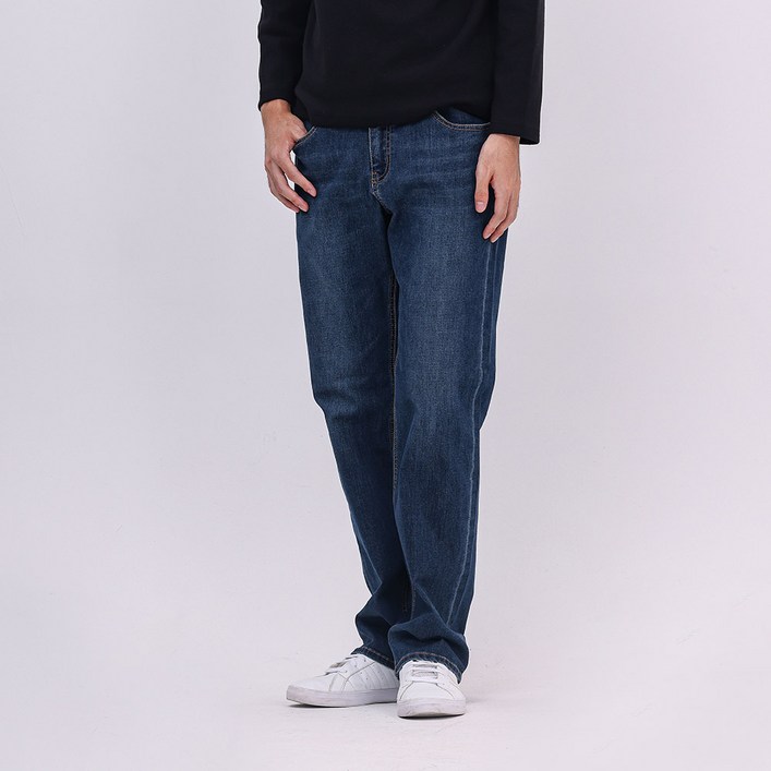 잠뱅이 남성용 NEW 일자핏 스판 데님 팬츠 DIG918MB