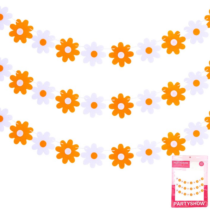 파티쇼 데이지 플라워 파티 가랜드