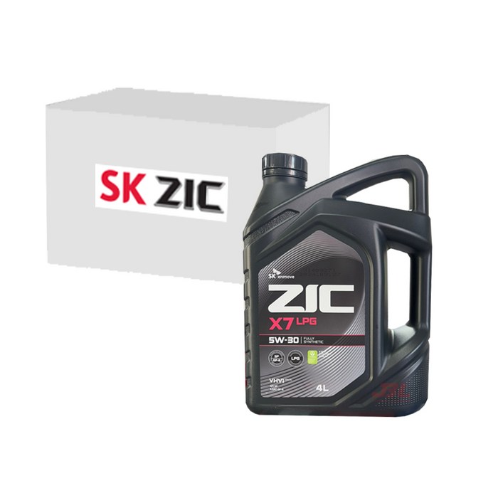 SK엔무브 지크 X7 LPG 5W30 (LPG전용, API SQ, 4L x 4개), 4개, 5w30