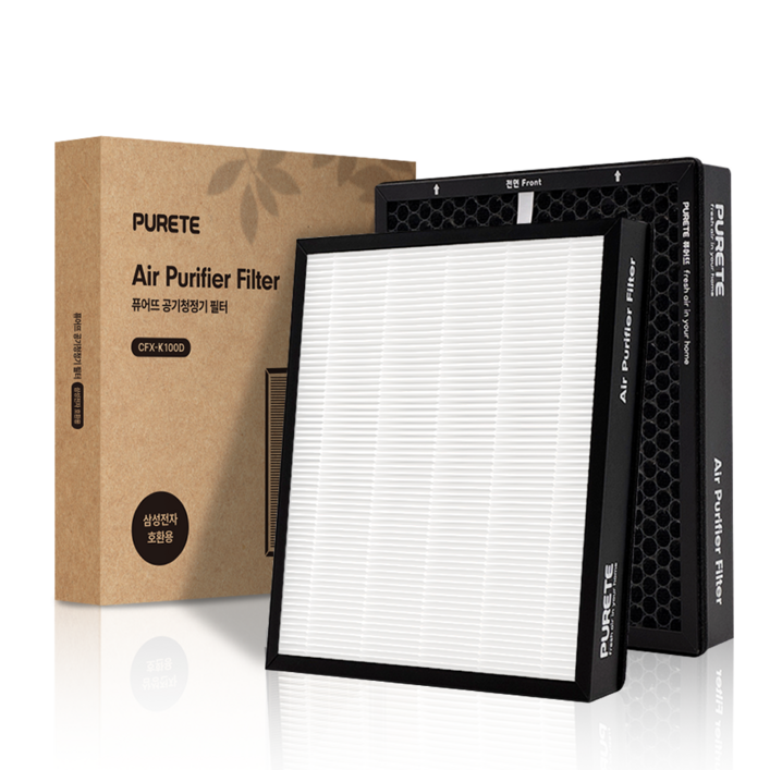 퓨어뜨 삼성 공기청정기 필터 CFXK100D 호환용, 1세트, CFXK100D슈퍼형1개