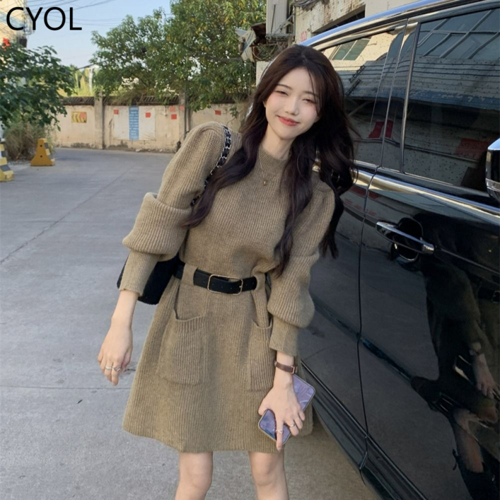 가을과 겨울 니트 양모 원피스 여성용 가을 및 겨울 부츠 코트 내부 스웨터 스커트 가을과 겨울 니트 양모 원피스 여성용 가을 및 겨울 부츠 코트 내부 스웨터 스커트