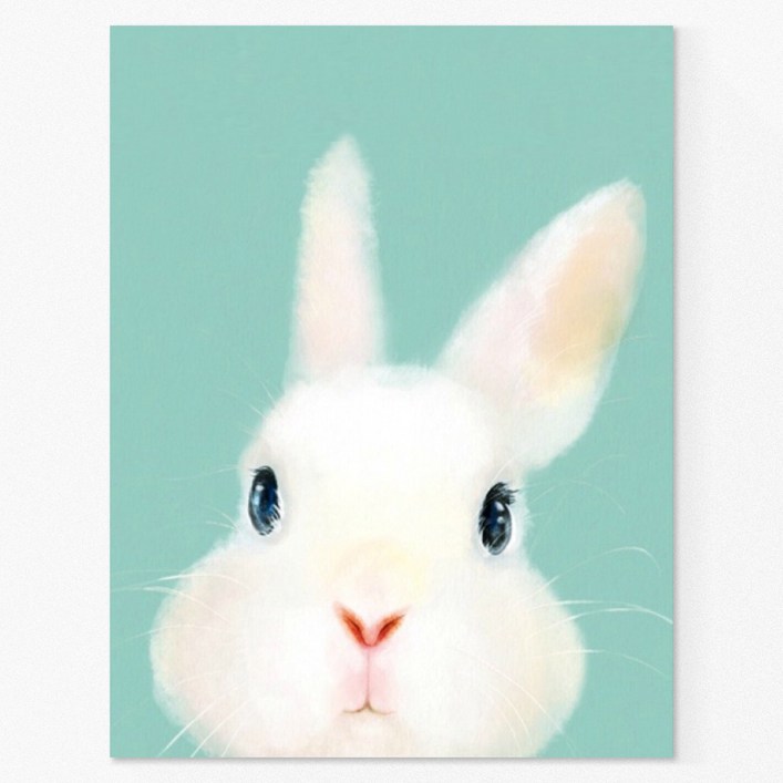 [인메이블] 아이방 인테리어 액자 토끼 돼지 동물 일러스트 풍수 그림