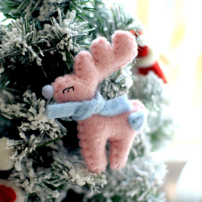 울펠트사슴트리장식1p 트리장식걸이 XMAS소품