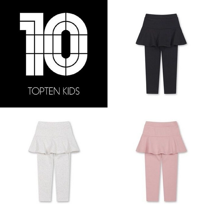 백화점 정품 25FW 탑텐키즈 MKF4PT2101 여아 밍크 벨 치마레깅스