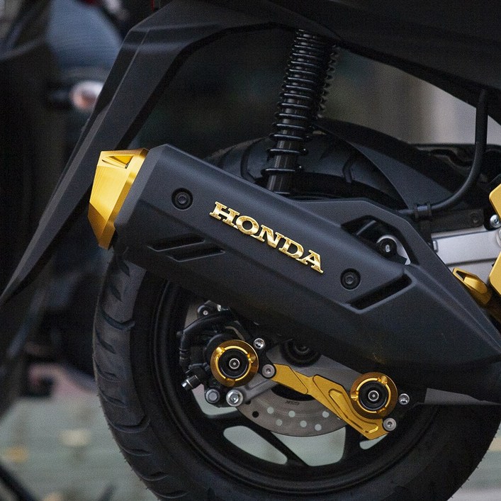 HONDA 혼다 엠블럼 크롬 스티커 골드실버