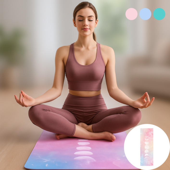 모즈 휴대용 논슬립 요가 타올, 핑크, 1개