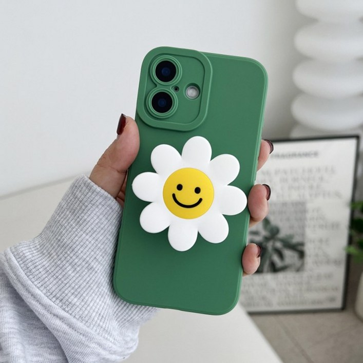 HSD 그린 파스텔 데이지 톡 케이스