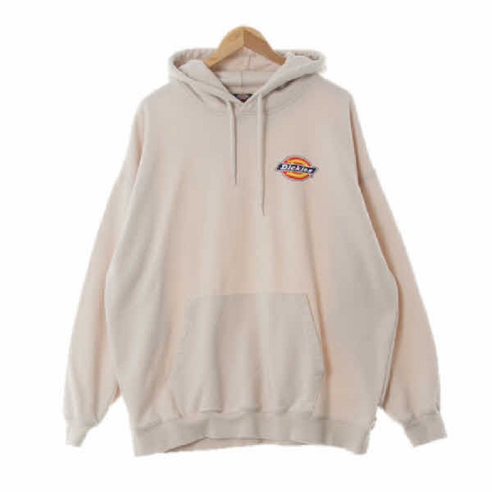 7275 디키즈 라이트베이지 프린팅 면혼방 로고오버핏후드티 XL