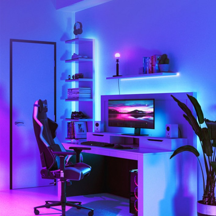 rgb조명 RGB 라인 LED 스트립 붙이는조명 PC방 감성 간접 무드등 틱톡조명 홈피시방