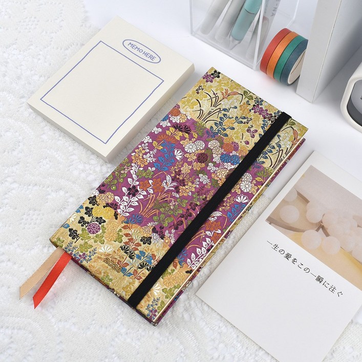 2026 다이어리 페이퍼블랭크스 플래너 위클리 주간 일기장 다꾸 슬림 사이즈, Karaori Pink  Slim