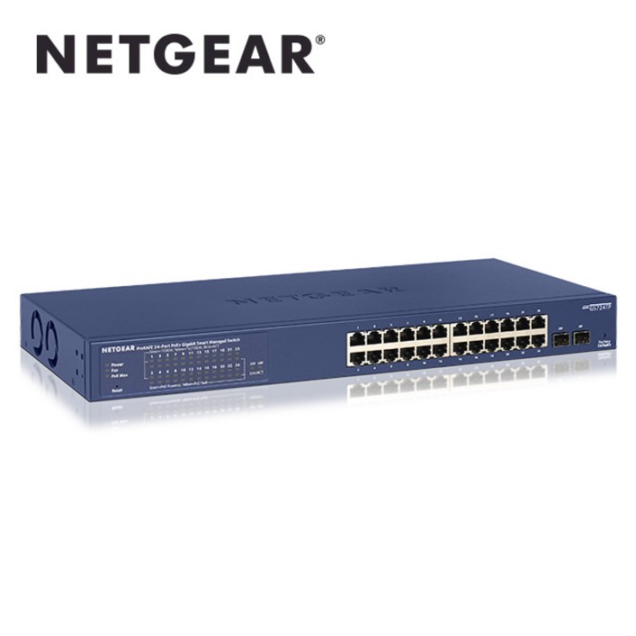 넷기어 proSAFE GS724TPv2 24포트 기가 POE+ 스위칭허브 190W, 1개