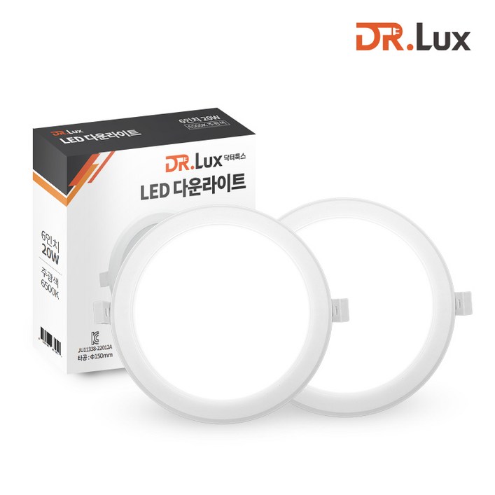 닥터룩스 LED 다운라이트 6인치 20W 방습형