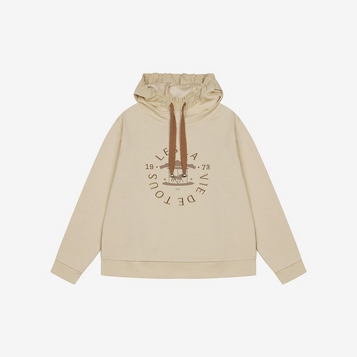 베스띠벨리 우븐배색하프넥후드티 BLIBI2816