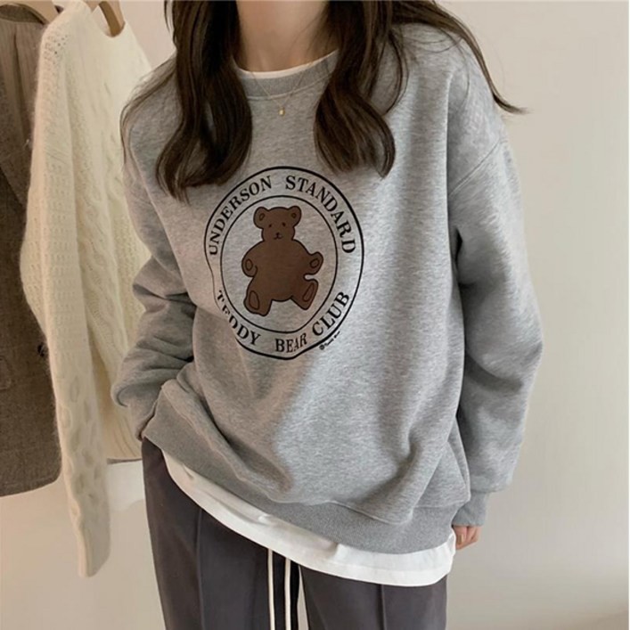 제이로그 라운드 맨투맨 티셔츠 베어클럽MTM