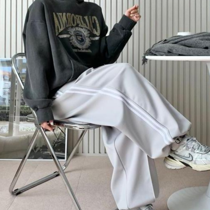 남녀공용 두줄트랙 스트링 와이드팬츠 SD-241033_WFG00FM