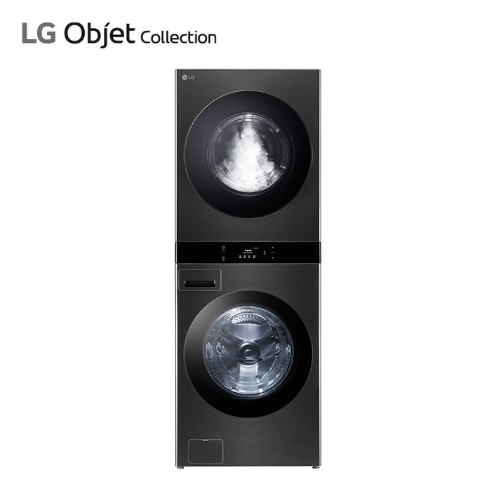 LG전자 트롬 워시타워 WL22KDU (세탁25kg/건조22kg) (색상 스페이스블랙) (4,5,6년 선택가능) (무상관리)