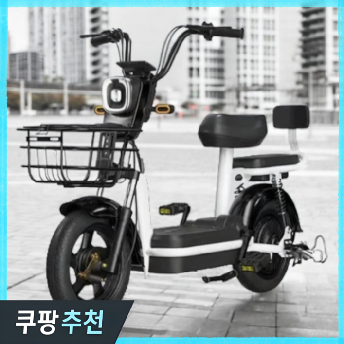 로이스 전기자전거 스쿠터 고출력 분리형 배터리 자토바이 2인용 전동자전거 미니벨로전기자전거, 그레이
