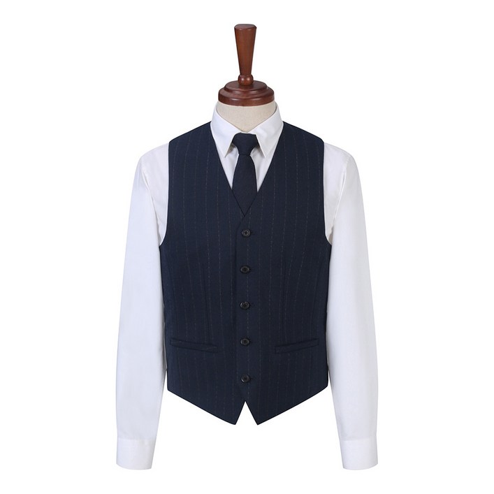 파렌하이트 스트라이프 플란넬라 수트 베스트 FJVAX1371 H