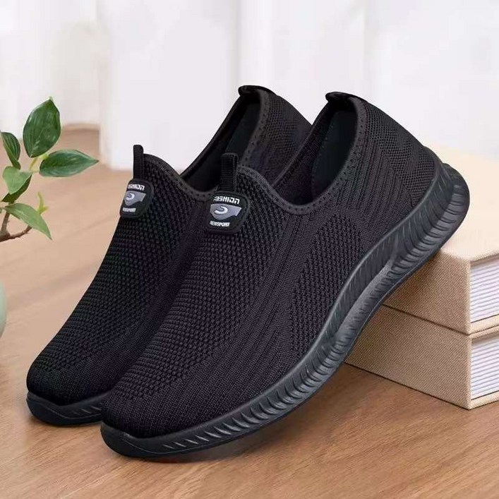 PETTOO 남성 메쉬 에어니트 폭신 슬립온 스니커즈 운동화 러닝화