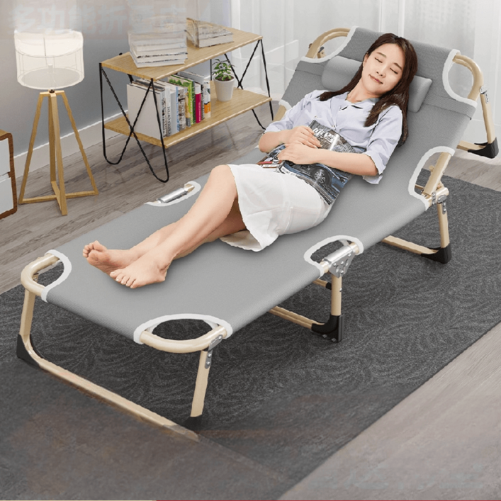 1인용 접이식 간이 침대 폴딩베드 휴대용 사무실 보호자 야전 캠핑 낮잠용