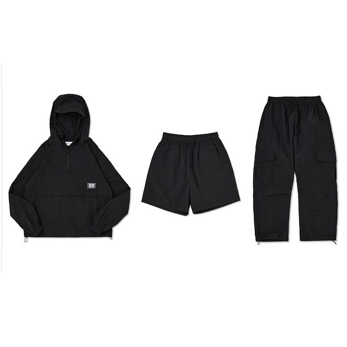 피핀 남녀공용 후드 아노락 3피스 풀 셋업 CSOs0031