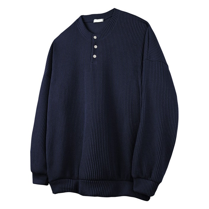 오버나인 남자 남성용 니트 남자니트 헨리넥 라운드형 니트