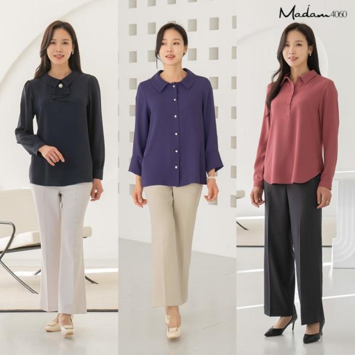 마담4060클래씨블라우스 [마담4060] 클래씨 블라우스 3종