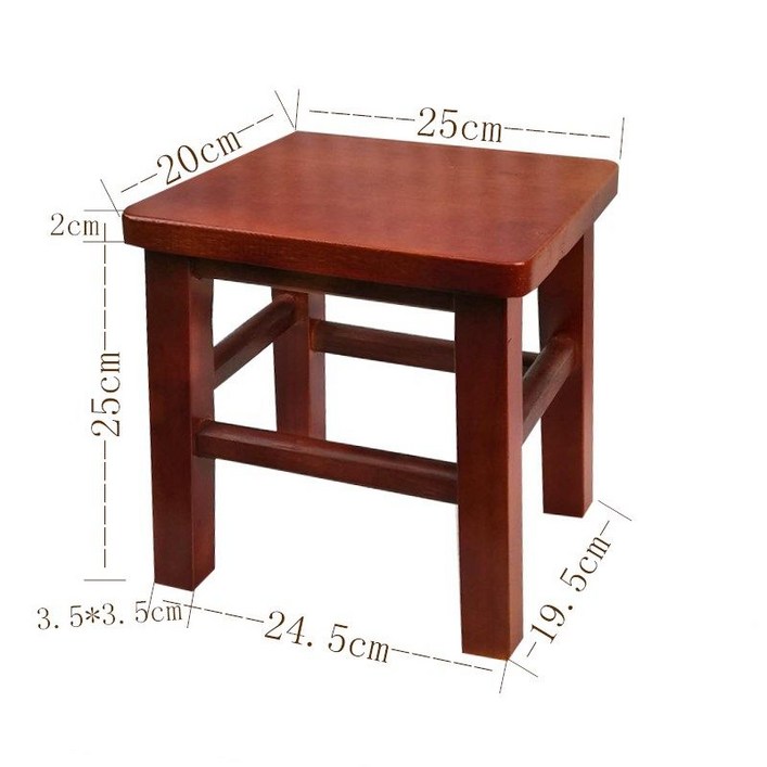 사각 원목 무인양품 나무 체어 일본 스툴 낮은 화분 의자