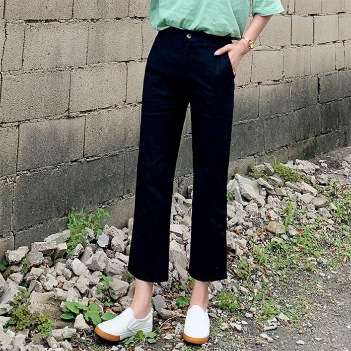 마이시즌 에어쿨 린넨 8부바지