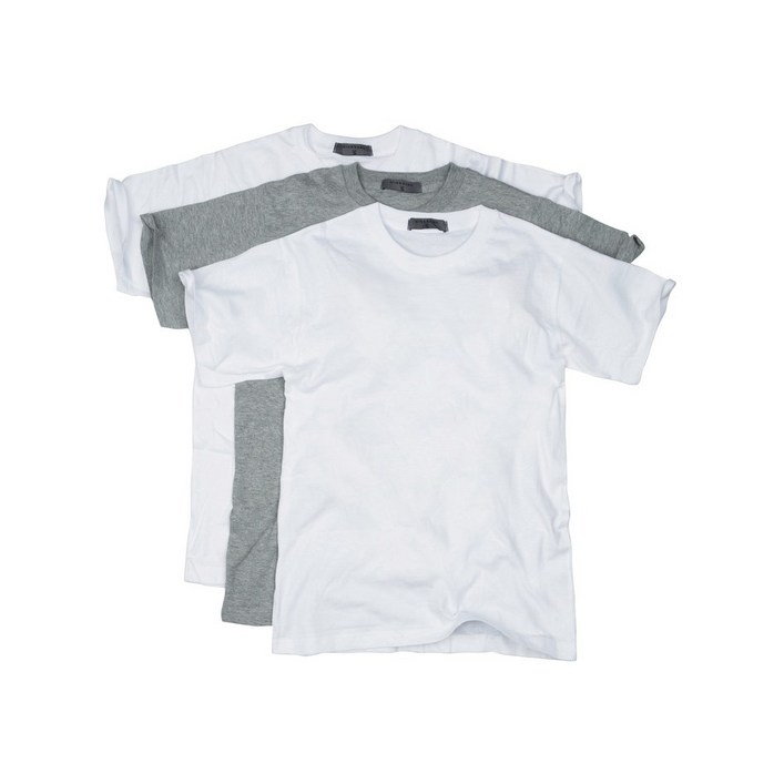 지오다노 남녀 공용  면100% 목이 잘 늘어나지 않는  교복이너필수템  3팩  라운드넥 반팔티 패키지  243801