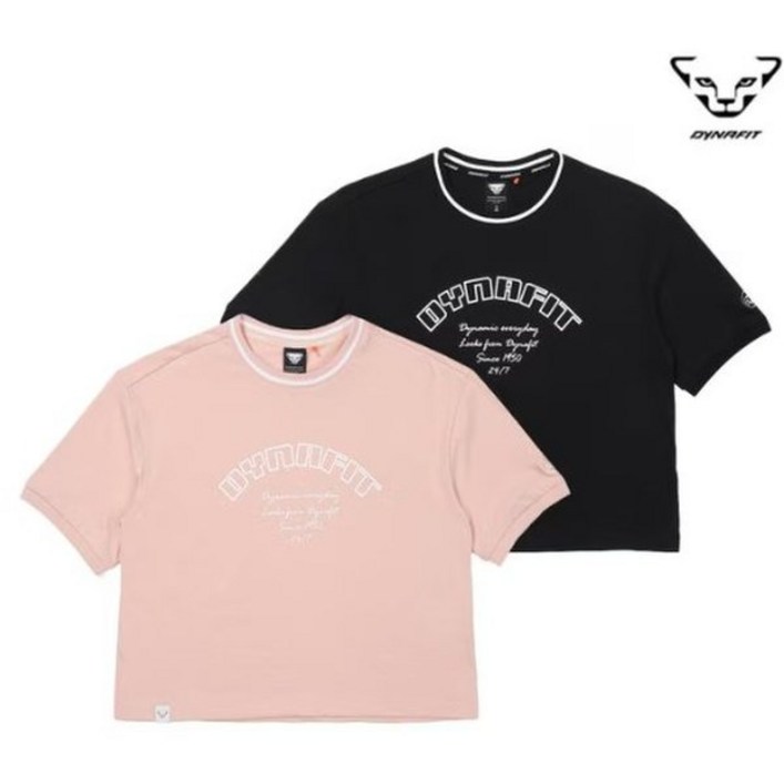 다이나핏 부드러운 감과 크롭 기장으로 스타일과 활동성을 살린 여성 반팔티 YWU23210GJ OQG986 BXO728