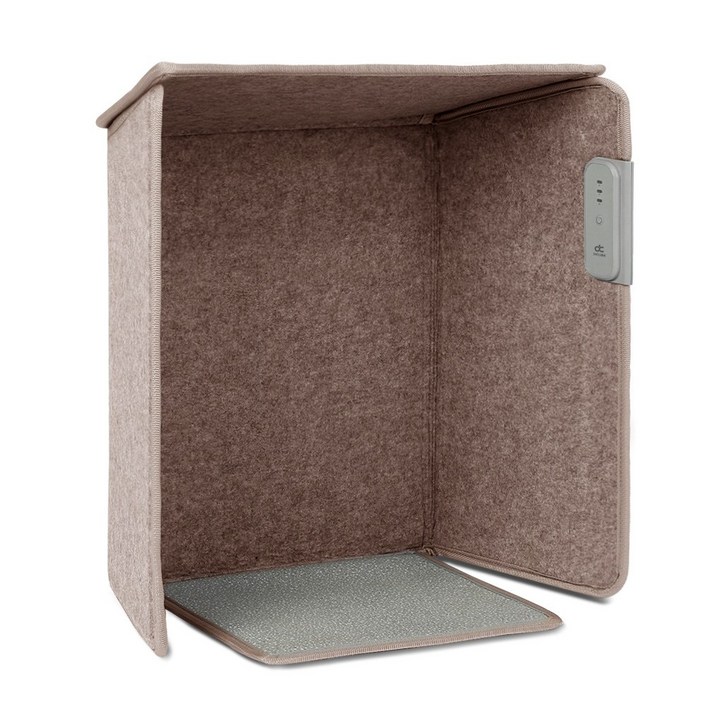 디큐브 사무실 파티션히터 5면 접이식 히팅패드 발난로, 코튼 브라운 11