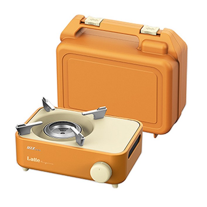 맥스 라떼텐저린 미니 휴대용 가스렌지 가스버너 부르스타, 1개