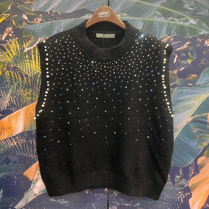 르니앤맥코이 큐빅그라데이션진주니트베스트MN01KV700IC