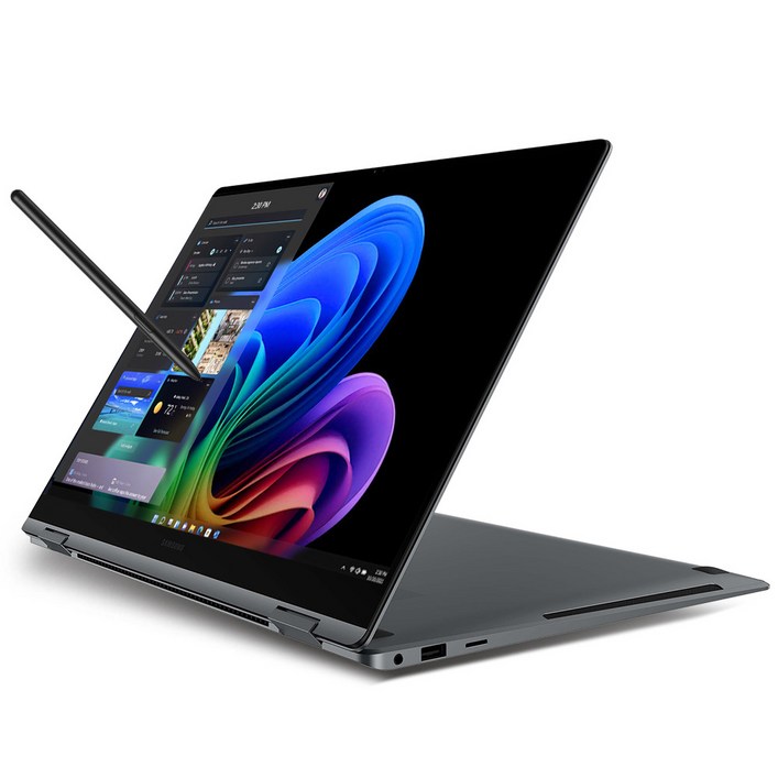 삼성전자 갤럭시북5 프로360 NT960QHAK51A 16인치 인텔 울트라5 영상편집 코딩용 대학생 고사양 고해상도 태블릿PC S펜 터치 디스플레이 WQXGA AI 노트북 추천