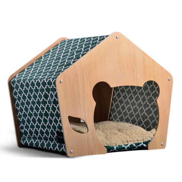 감성스터프 강아지집 애견 하우스 원목 강아지 숨숨집