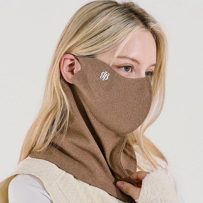 베일리화이트 심리스 골프 방한 마스크 겨울 기모 스포츠 낚시 등산 조깅 스키 여성 남성 커플