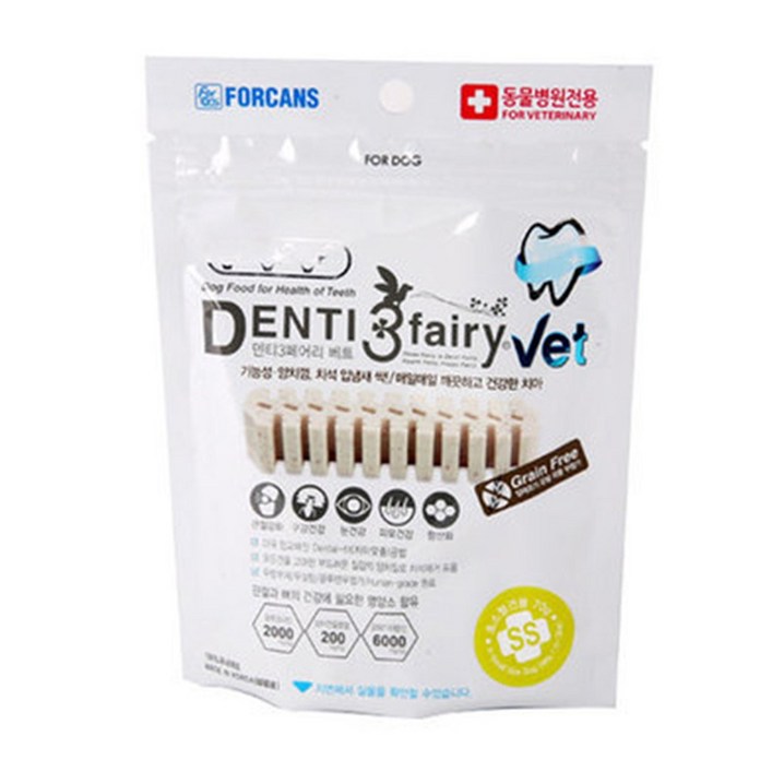 포켄스 덴티페어리 VET 200g [SS/S] 덴탈껌 강아지간식 치석제거