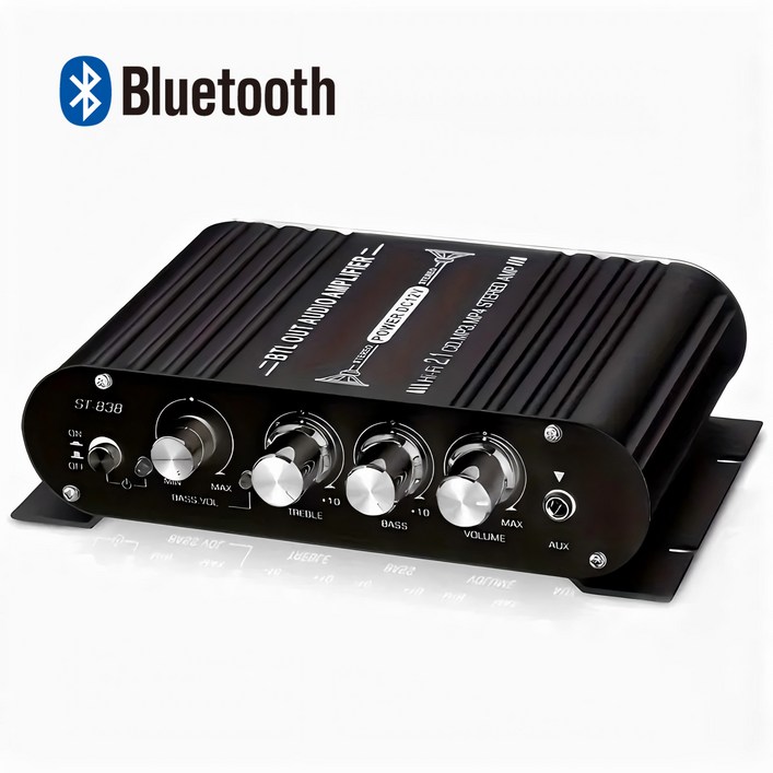 프리라이프  소형 블루투스 앰프 2.1채널 HiFi 오디오 엠프  아답터