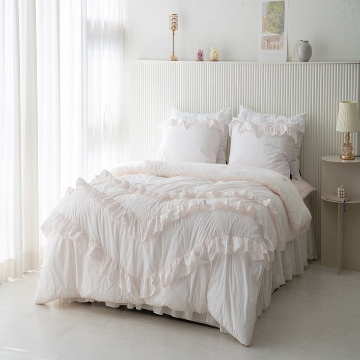 로엘 더프릴 고밀도면 모달 차렵이불 Q옵션세트 고급침구 송화침장