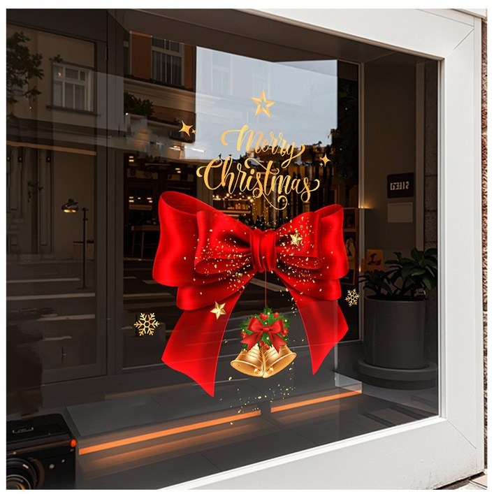 그온샵 크리스마스 창문 장식 데코 스티커