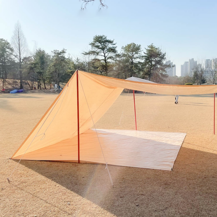스케일온프 감성캠핑 텐트 전용 그라운드시트 방수포, 스페셜 베이지 - 쇼핑앤샵