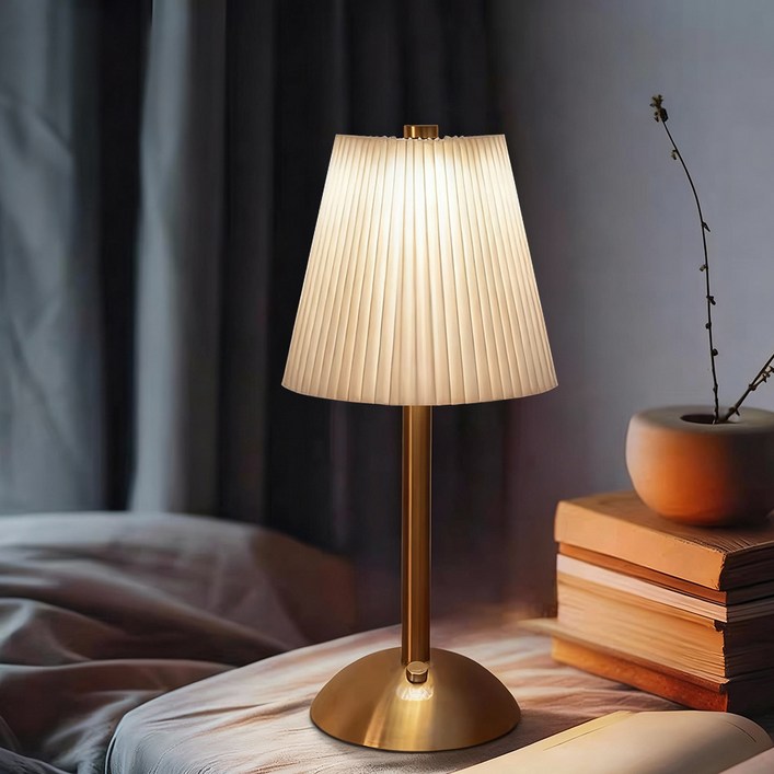 Jeernare 무선 충전식 LED 스탠드 무드등 수면등 수유등 생일선물 집들이선물 무드등 인테리어 조명 3색조절 패브릭플라스틱 등갓