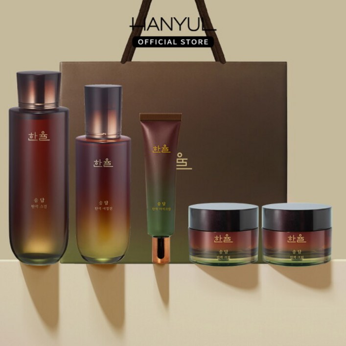 내일도착크림더블증정한율 송담 탄력 기초 세트스킨에멀전아이크림크림2개