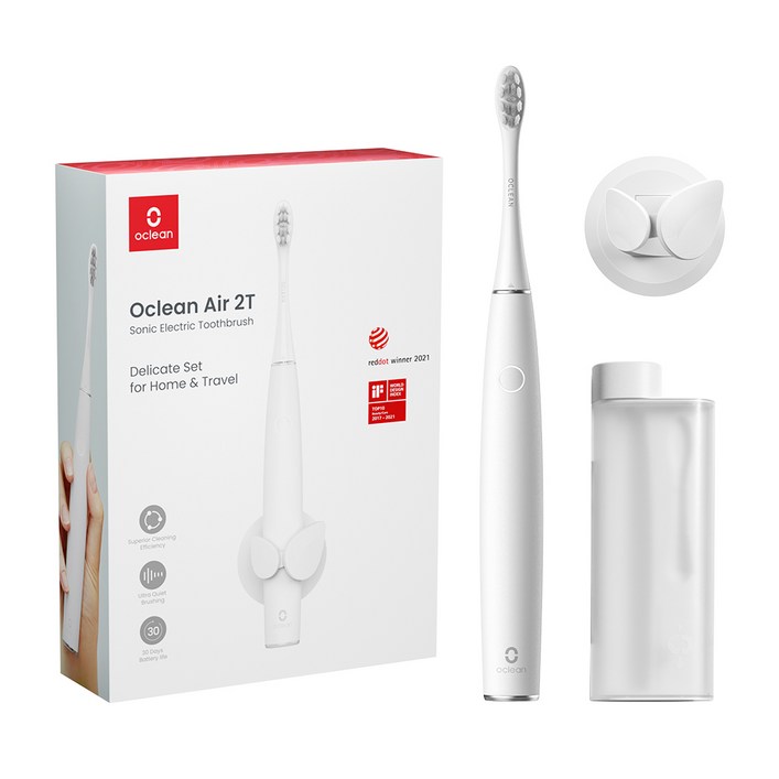 [정식수입 국내AS] 오클린 Oclean AIR 2T 간편휴대 초소음 사무실용 전동칫솔 클린택스마트 음파전동칫솔 음파칫솔 진동칫솔, AIR 2T