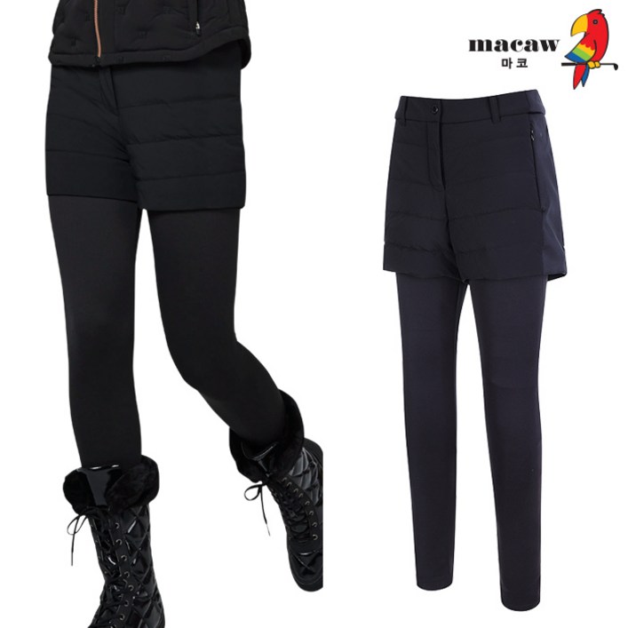 (여성)구스다운 패딩반바지 레이어드 레깅스_MMW4LP65