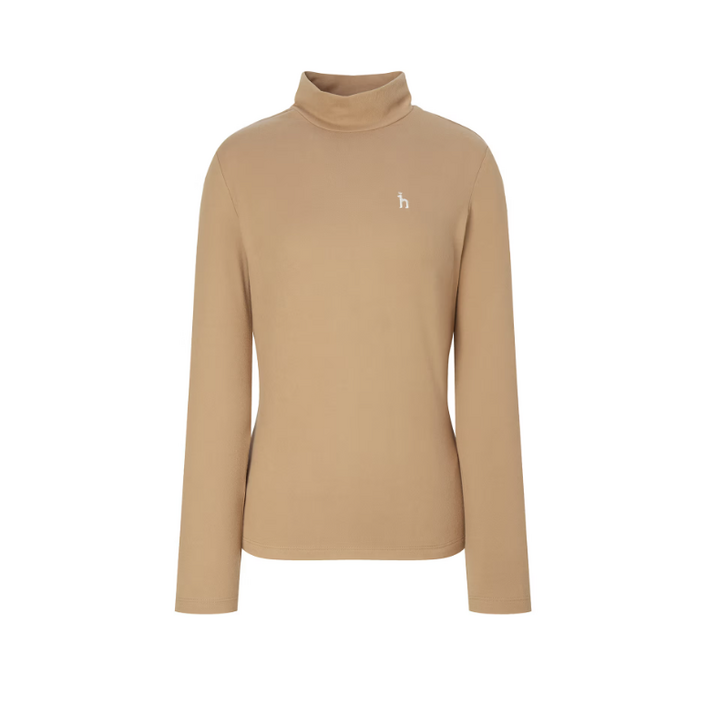 정품 한정세일 헤지스 시그니처 로고 여성 하이넥 긴팔 폴라 티셔츠