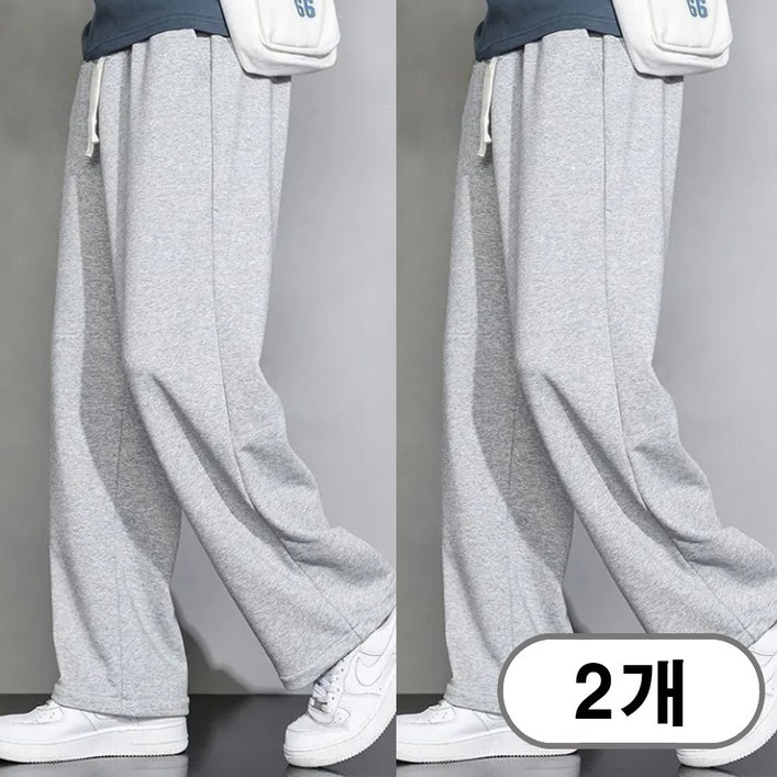 차쿠 1+1(2세트) 남여공용 트레이닝복팬츠 조거팬츠 일자 와이드 추리닝 슬랙스팬츠 작업바지 편의점바지 빅사이즈