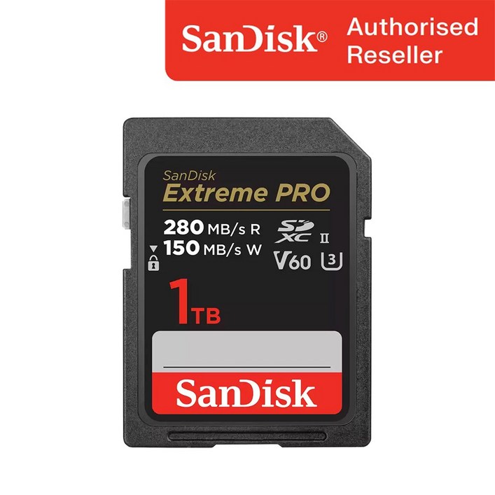 샌디스크 Extreme PRO SD Card V60 USHII U3 280MBs 64GB ENL, 1TB, 1개