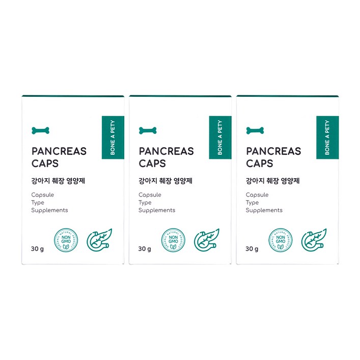 본아페티 브레스캡스 강아지 영양제, 60정, 소화기능/췌장개선, 3개